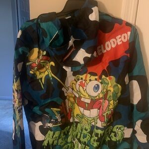 NWT members only large sponge‎ bob/hey Arnold jacket